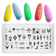 Диск для стемпінгу Designer металевий (12x6 см) №002