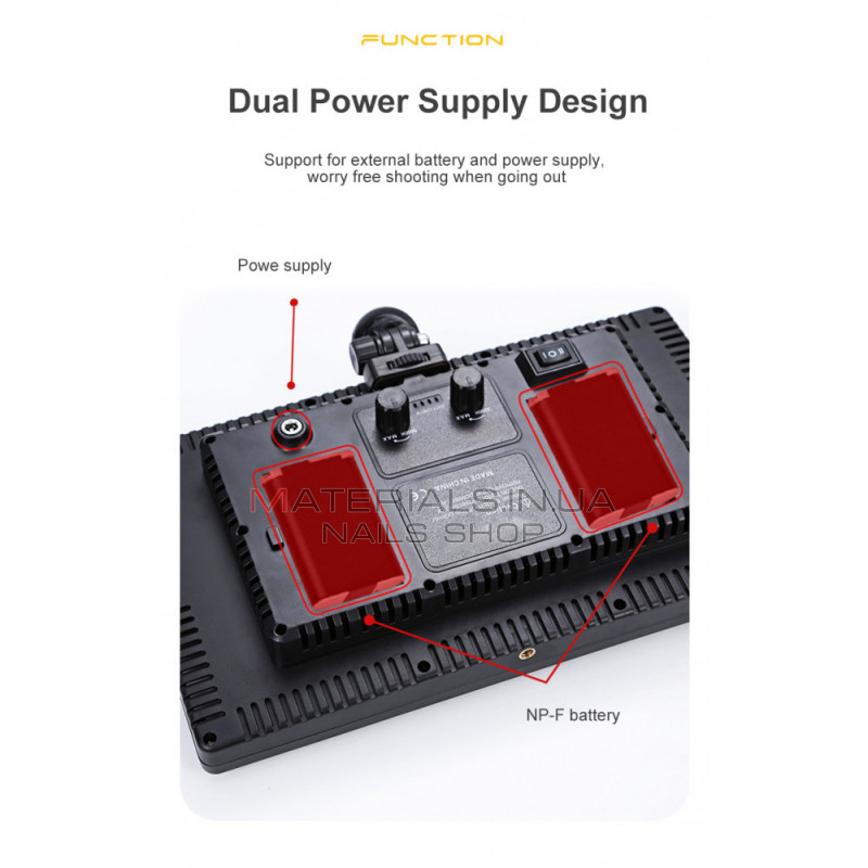 Лампа видеосвет LED Pro 800 I panel light I 2 battery(4400mAh) I charger I carry bag I Лампа видеосвет LED Pro 800 I panel light I 2 battery(4400mAh) I charger I carry bag I