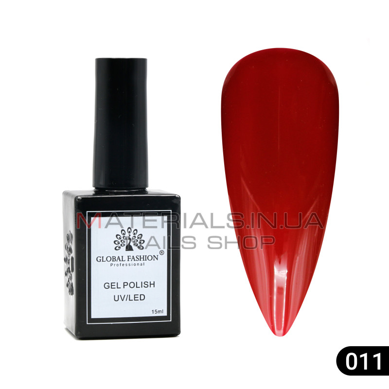 Гель лак Global Fashion, Gel polish 15 ml, 11