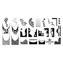 Диск для стемпінгу Designer металевий (12x6 см) №58
