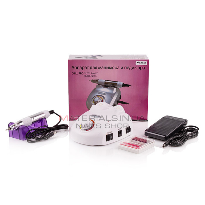 Фрезер для маникюра Nail Drill ZS-603 PRO (DM-208) White, 45 Ватт, 35000 об/мин Фрезер для маникюра Nail Drill ZS-603 PRO (DM-208) White, 45 Ватт, 35000 об/мин