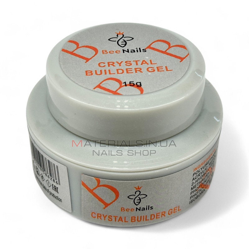 Crystal builder gel Bee Nails, Clear, 15г Crystal builder gel Bee Nails, Clear, 15г