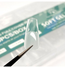 Типси гелеві Soft Gel Tips, 600 шт., Балерина короткі