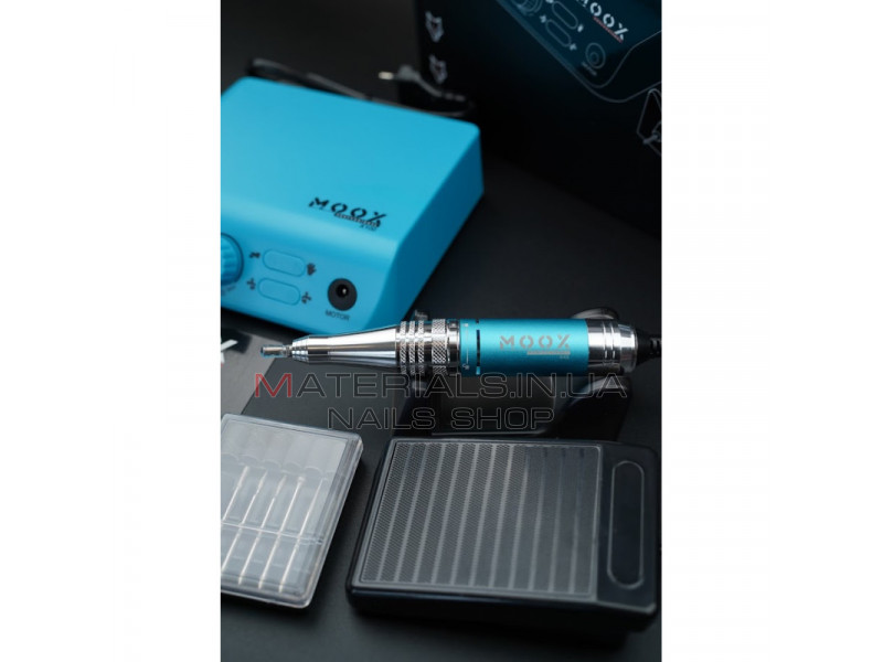 Фрезер Мокс X100 (Light blue) на 45 000 об/хв. та 70W. для манікюру та педикюру