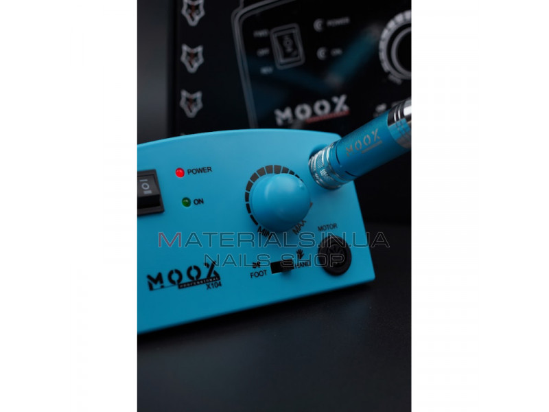 Фрезер Мокс X104 (Light blue) на 45 000 об/хв. та 65W. для манікюру та педикюру
