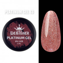 Platinum Gel Гель - платинум Designer Professional с шиммером, 5 мл. №13