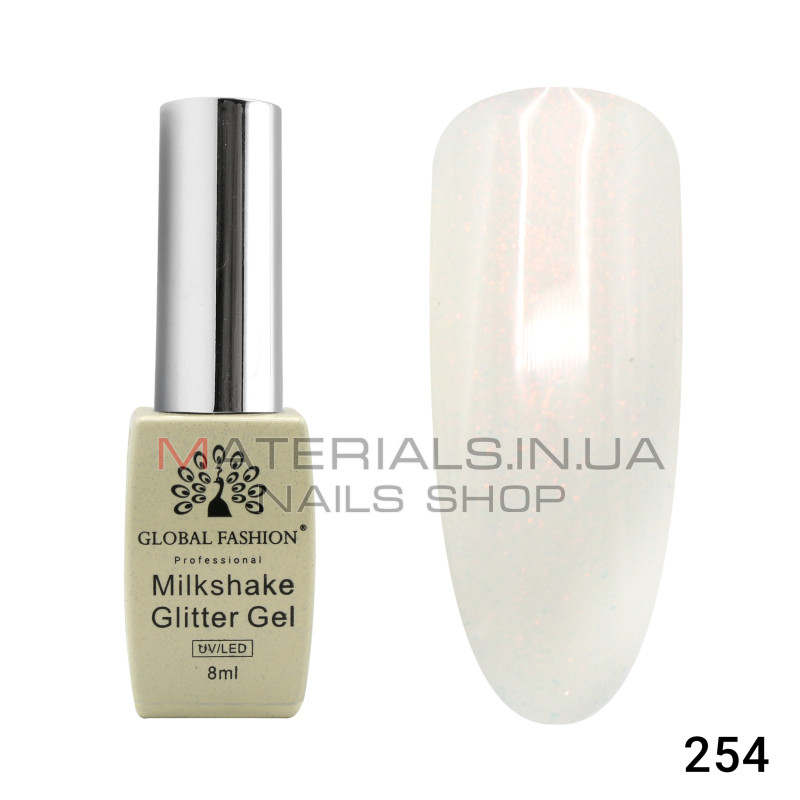 Гель лак Milkshake Glitter 8 мл, 254