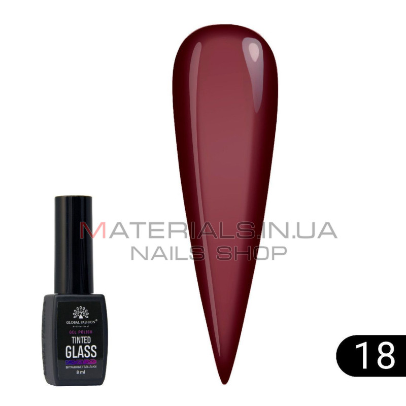 Витражный гель-лак Global Fashion Tinted Glass №18, 8 мл