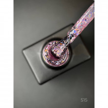 Гель лак Magic glitter 515 Дизайнер (9мл.) - с хлопьями разных размеров и блестками хамелеон