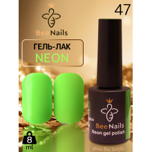 Гель-лак неоновый для ногтей Bee Nails neon gel polish, №47