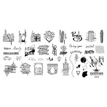 Диск для стемпінгу Designer металевий (12x6 см) №243