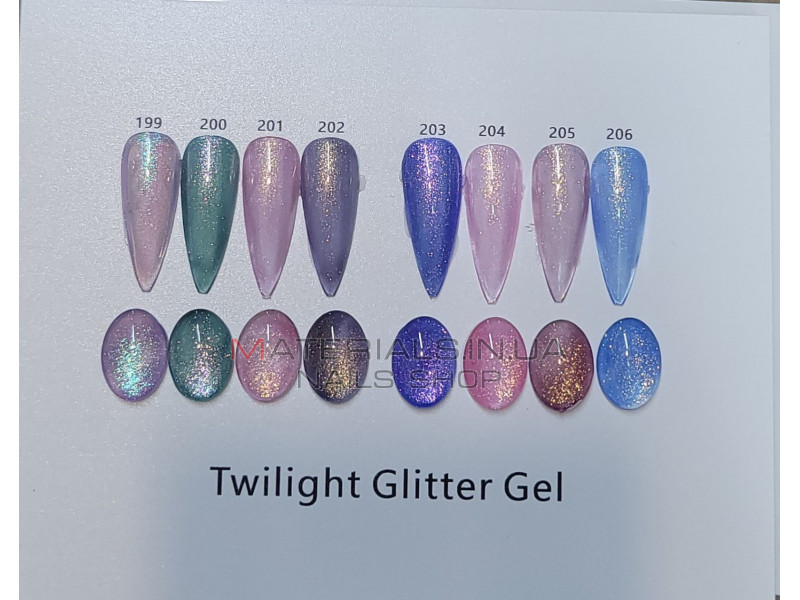 Гель лак Twilight Glitter 8 мл, 201