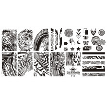 Диск для стемпінгу Designer металевий (12x6 см) №111