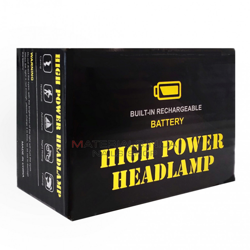 Аккумуляторный LED налобный фонарик High Power Headlamp Аккумуляторный LED налобный фонарик High Power Headlamp