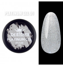 Platinum Gel Гель - платинум Designer Professional с шиммером, 5 мл. №01
