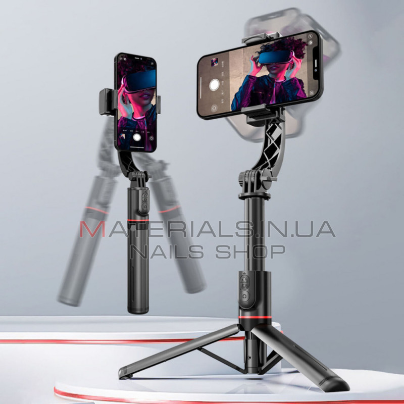 Монопод Tripod L19, Bluetooth, знімне заповнювальне світло, стабілізатор-підвіс, 0,70 м