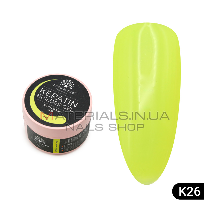 KERATIN BUILDER GEL, Global Fashion, 15 g, K26