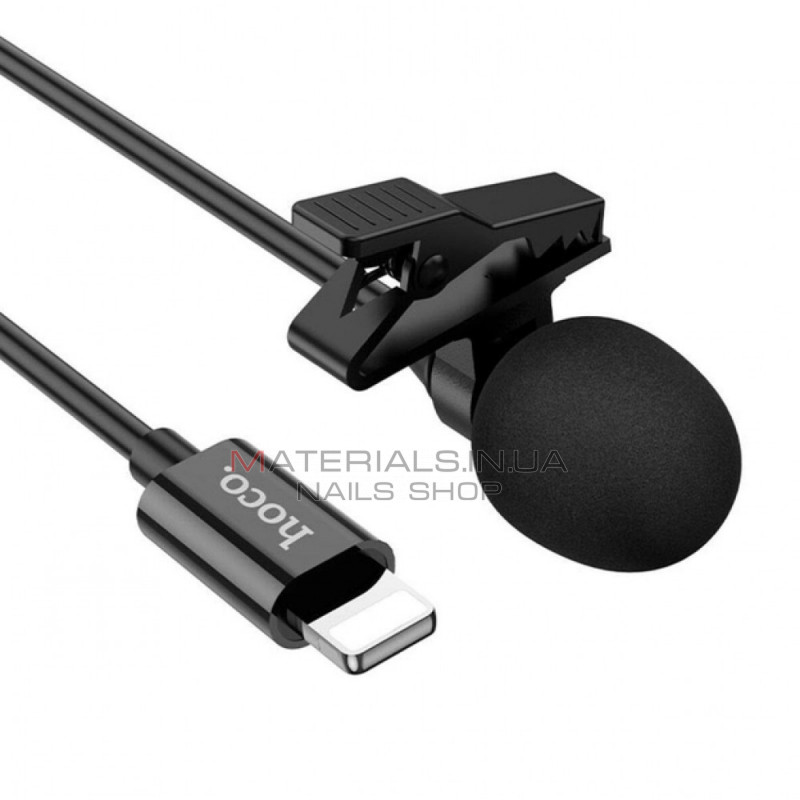 Microphone Hoco L14 iP lavalier — Black Microphone Hoco L14 iP lavalier — Black