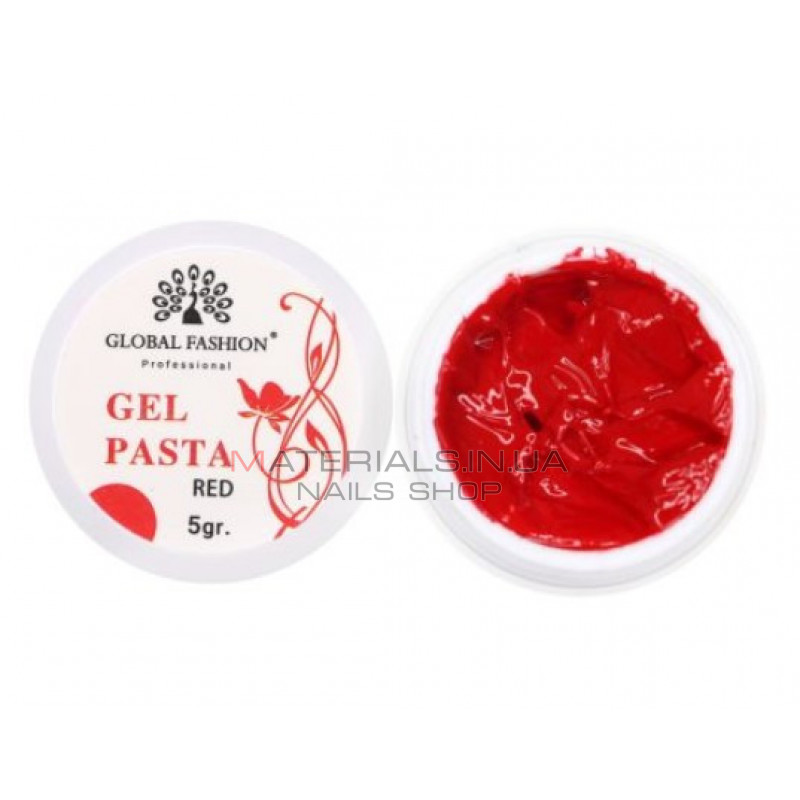 Гель паста Global 5 ml red K13 Гель паста Global 5 ml red K13