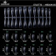 Fast gel tips №5 (Stiletto, medium size) - Гелеві типси Дизайнер