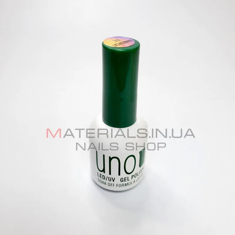 Гель лак UNO Rainbow Cat Eye для ногтей (голографический, кошачий глаз), 12 мл.