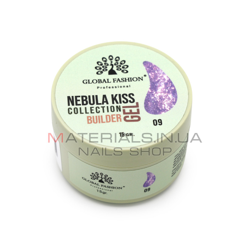 Гель для моделювання нігтів 15 гр, Nebula Kiss Builder Gel 09