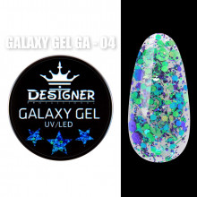 Galaxy Gel Глиттерный гель Designer Professional с блестками, 10 мл. GA-04