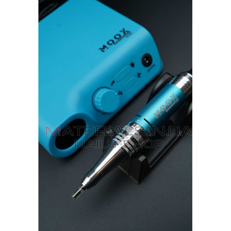 Фрезер Мокс X100 (Light blue) на 45 000 об/хв. та 70W. для манікюру та педикюру