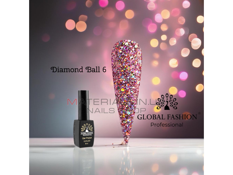 Гель лак Diamond Ball Global Fashion 8 мл, 006