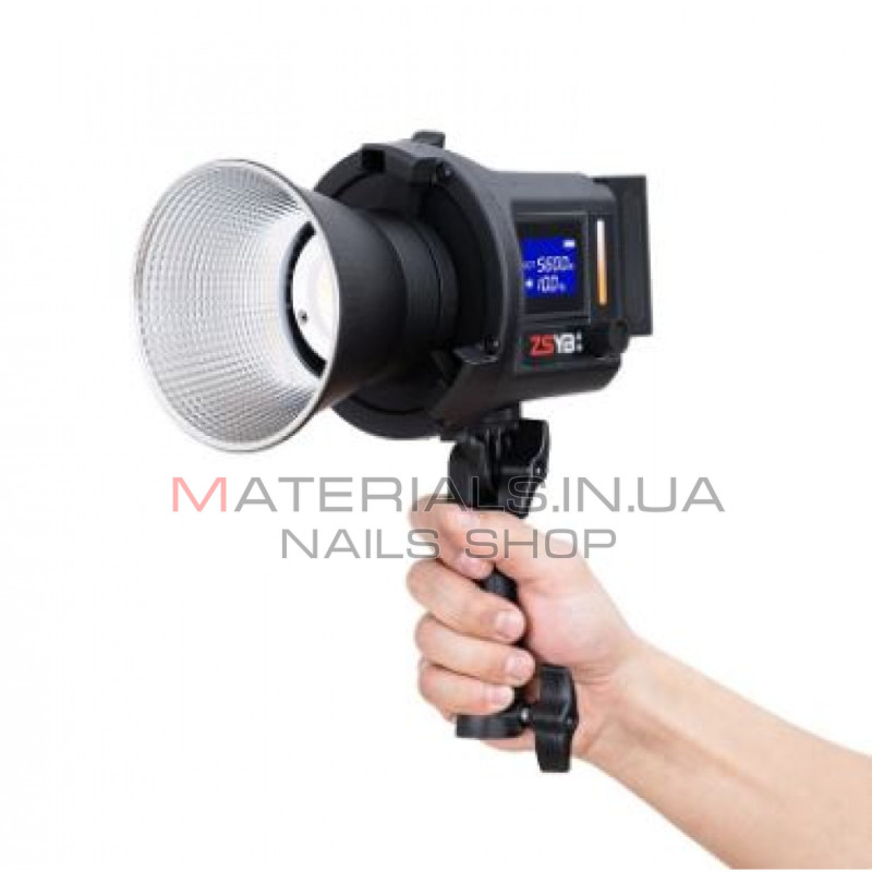 Студійний LED-прожектор ZCYB CL-80 Bi 80 Вт, 97 3200-5600 K, 12 режимів спецефектів Лампа+адаптер+акумулятор*2+зарядний пристрій+пульт