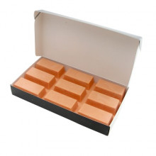 Плівковий віск для депіляції 500 г, помаранчевий, Global Fashion, Natural Wax Block