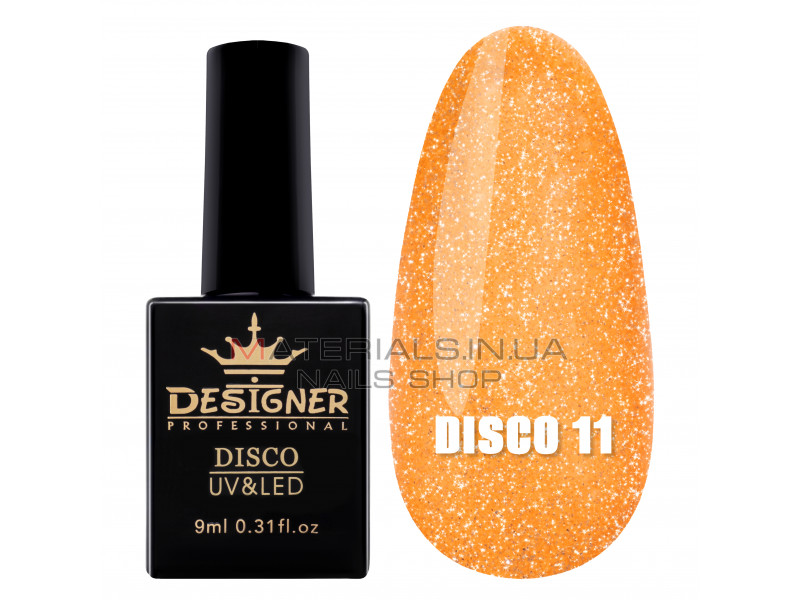 Світловідбивний гель-лак Disco Gel Polish Designer, 9 мл. №11