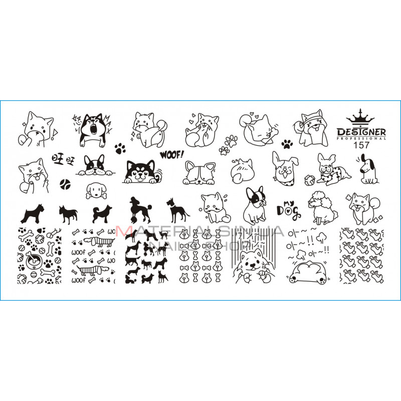 Диск для стемпінгу Designer металевий (12x6 см) №157