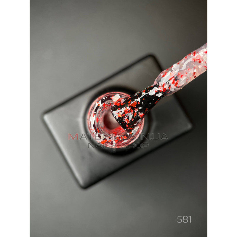 Гель лак Star gel 581 Дизайнер (9мл.) - с хлопьями Юки Гель лак Star gel 581 Дизайнер (9мл.) - с хлопьями Юки