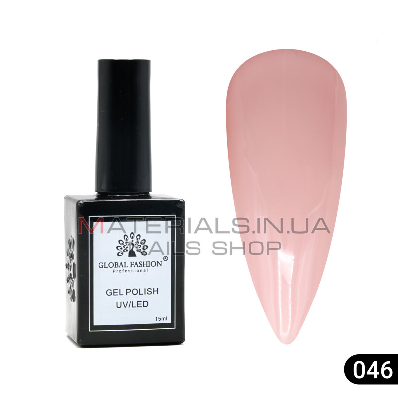 Гель лак Global Fashion, Gel polish 15 ml, 46