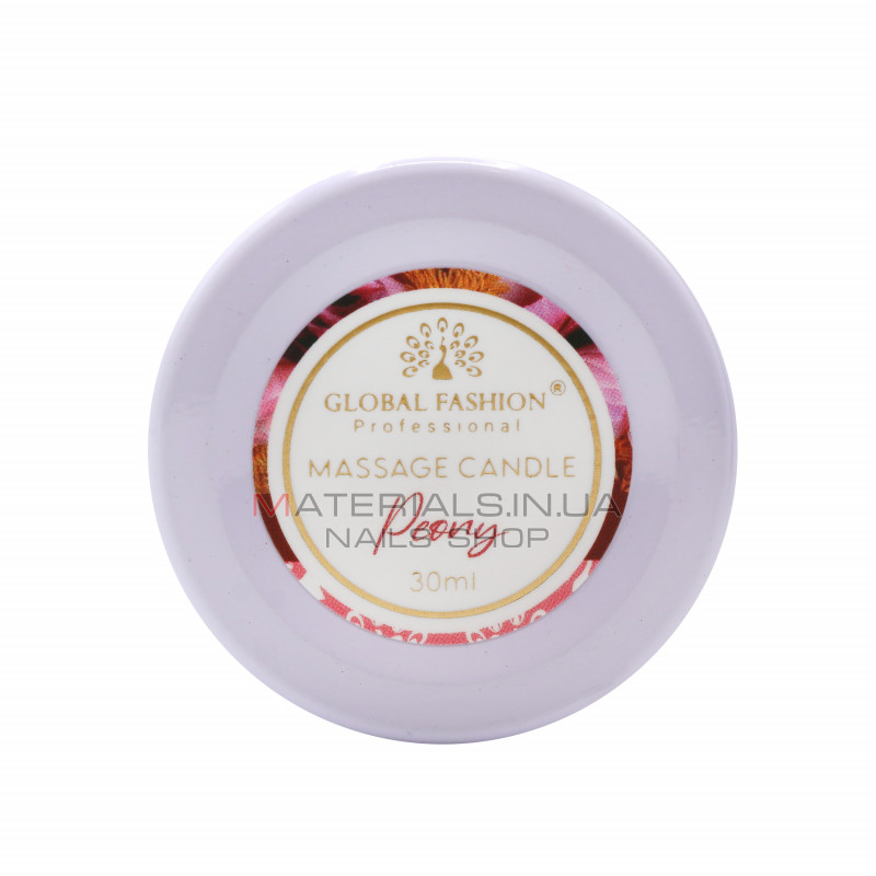 Массажная свеча Global Fashion, G30 ml, Peony Массажная свеча Global Fashion, G30 ml, Peony