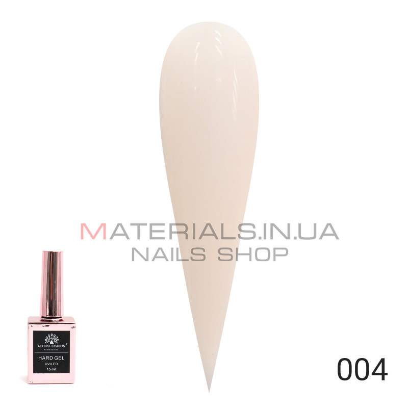 Твердий гель (Hard Gel) 15 мл Global Fashion, 04