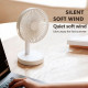 Портативный мини вентилятор WT-F52 White