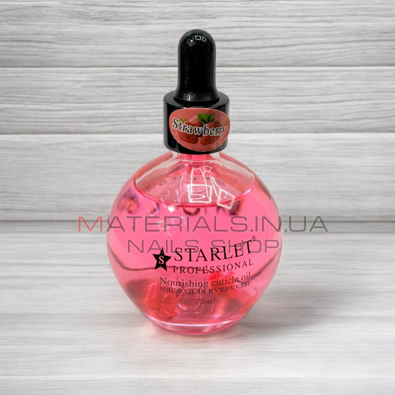 Сухе масло для кутикули Starlet Professional – Полуниця, 75 мл.
