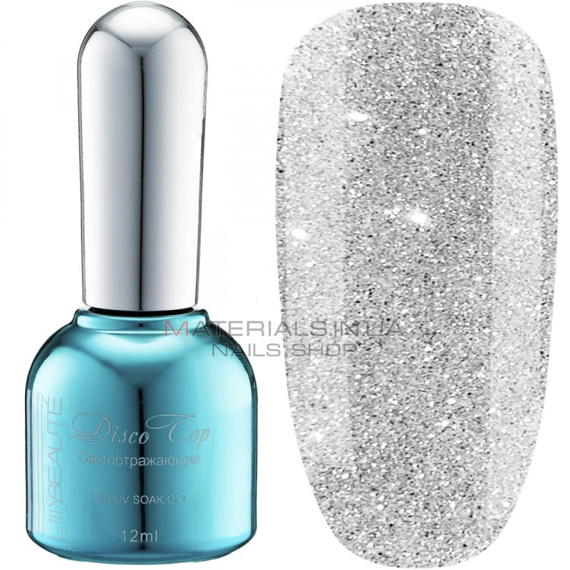 Світловідбиваючий топ Lilly Beaute Disco Top, 12 мл без липкого шару