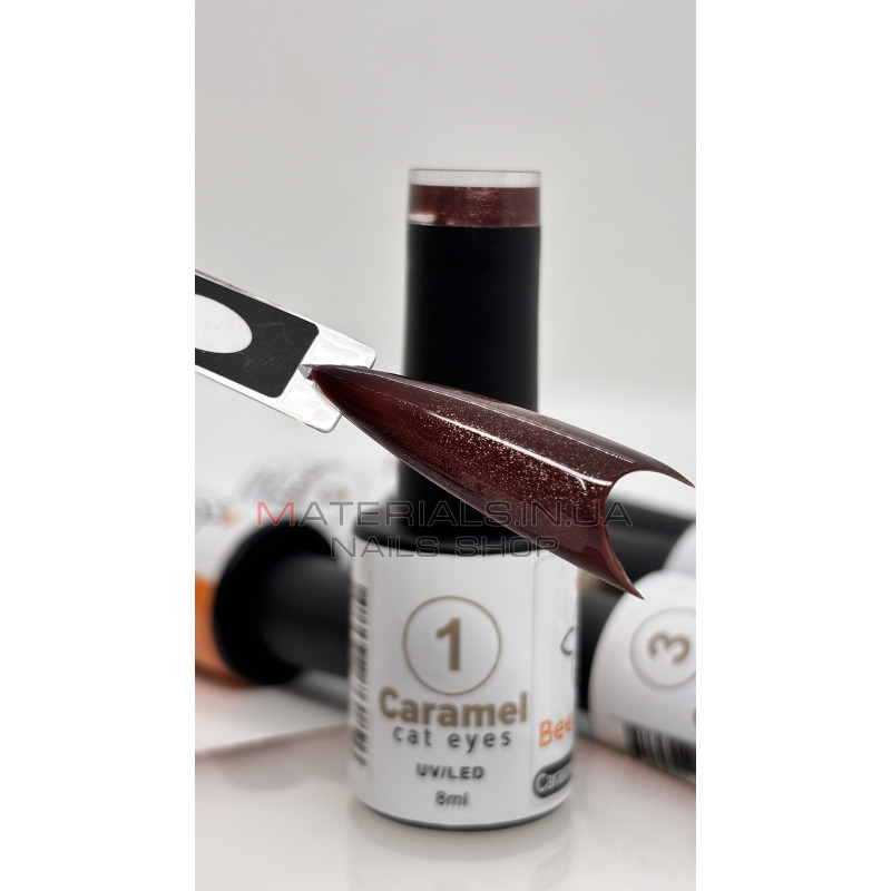 Гель лак Bee Nails Caramel Cat Eyes 01, 8 мл Гель лак Bee Nails Caramel Cat Eyes 01, 8 мл