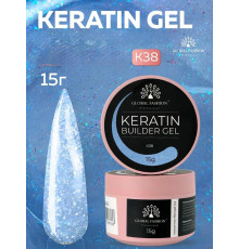 Keratin builder gel, K38, Global Fashion, 15 г