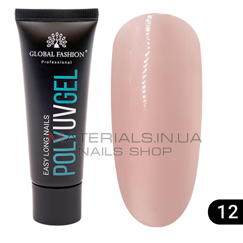 Полі UV гель (Полігель) Global Fashion 30 г 12