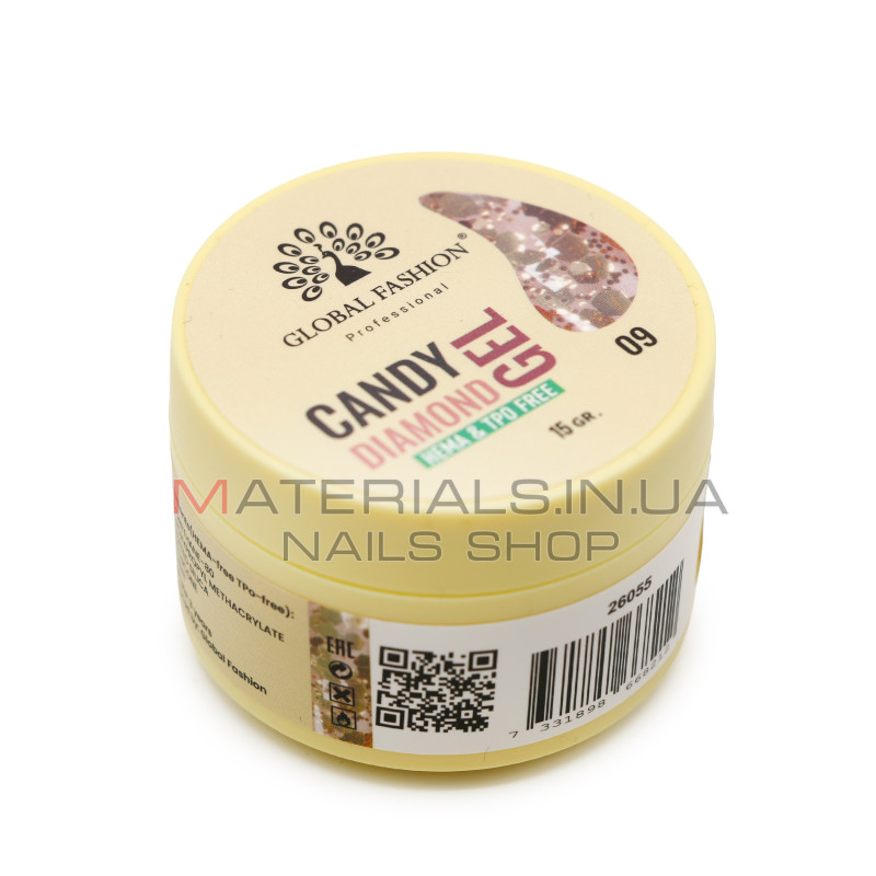 Гель для моделювання нігтів 15 г, Diamond Builder Gel 09