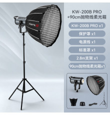 комплект Soft Box прожектор штатив Tolifo  LED KW200B Pro Fill light  220W Bluetooth control 60m 12 special effect