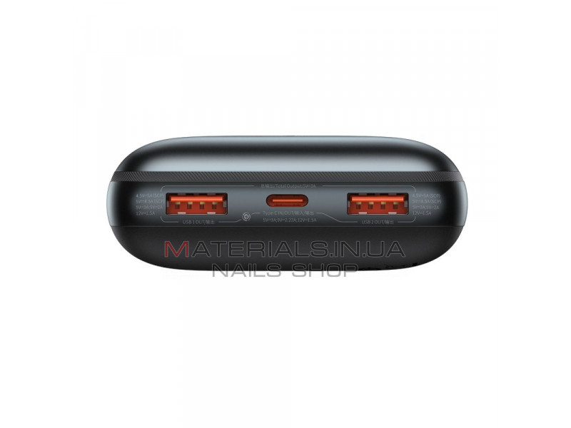 Power Bank 20000 mAh | 22.5W | Digital Display — Baseus (PPBD03001) — PPBD03001 Black