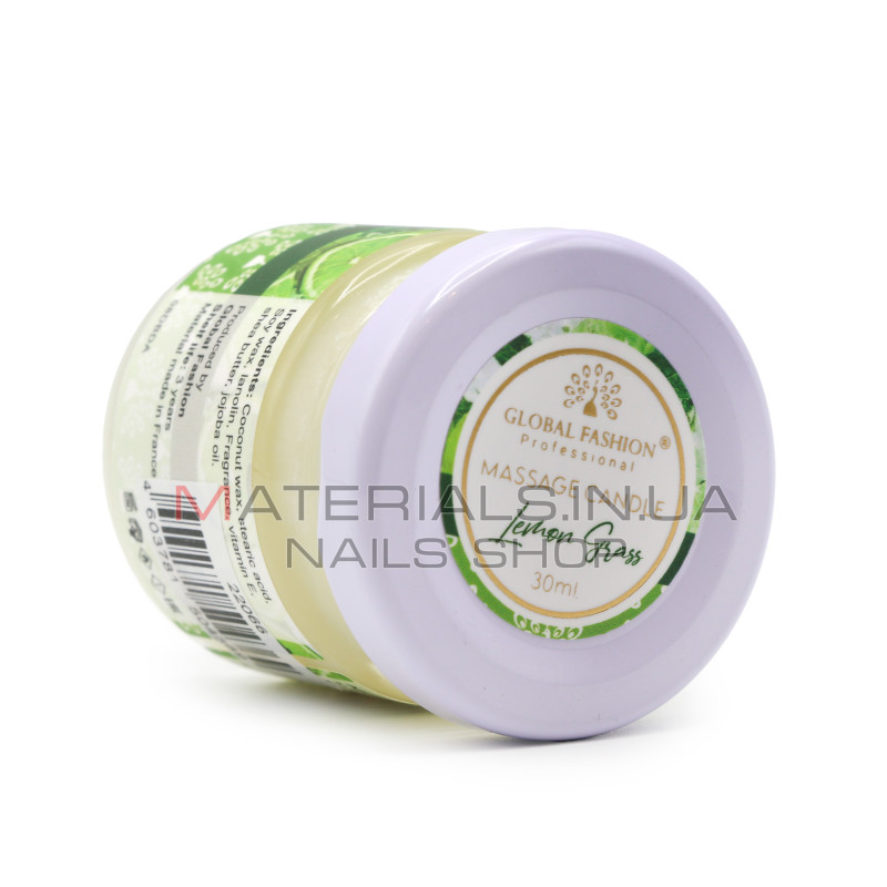 Масажна свічка Global Fashion, 30 ml, Lemon Grass