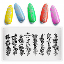 Диск для стемпінгу Designer металевий (12x6 см) №026