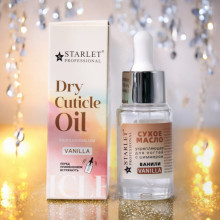 Сухе масло для кутикули Starlet Professional – Ваніль, 20мл