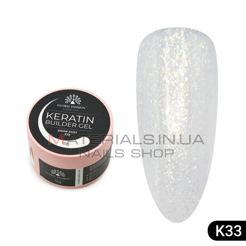 KERATIN BUILDER GEL, Global Fashion, 15 g, K33